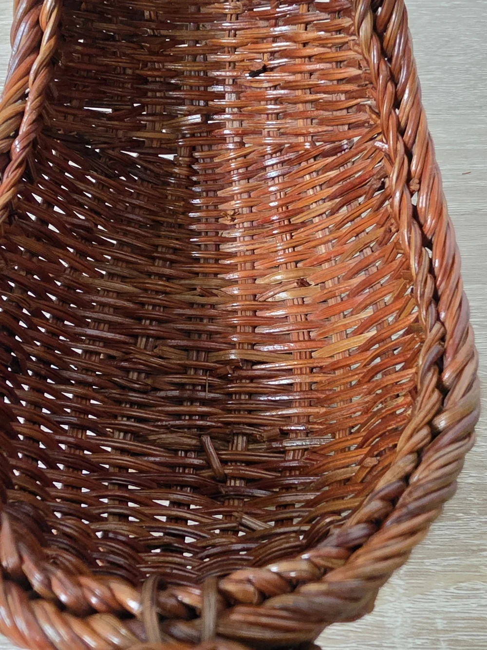 Vintage AVON Wicker Hare Woven Rattan Decor Basket Bunny Rabbit Easter Spring